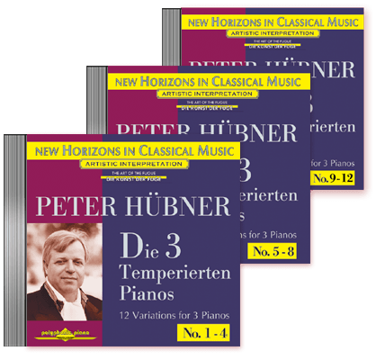Peter Hübner - The 3 Temp. Pianos - Var. 1 – 12 · 3 CDs