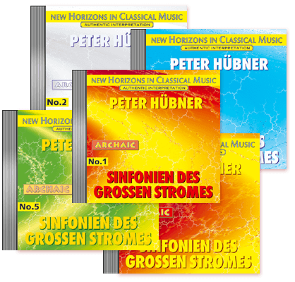 Peter Hübner - Symphonies of the Great Stream - No. 1 – No. 5 · 5 CDs