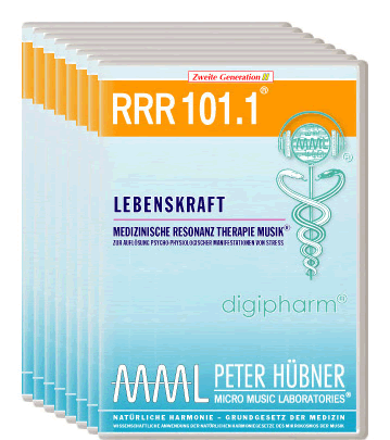 Peter Hübner - Medizinische Resonanz Therapie Musik<sup>®</sup> - RRR 101 Lebenskraft Nr. 1-8