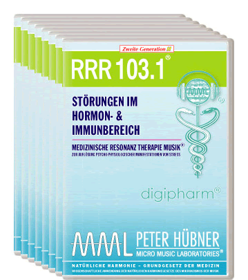 Peter Hübner - Medizinische Resonanz Therapie Musik<sup>®</sup> - RRR 103 Störungen im Hormon- & Immunsystem Nr. 1-8