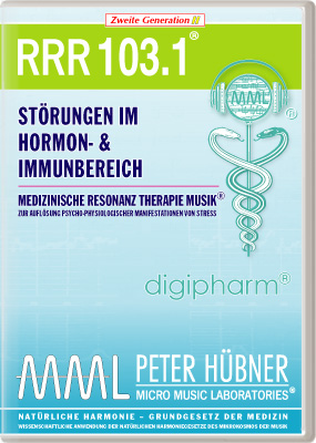 Peter Hübner - Medizinische Resonanz Therapie Musik<sup>®</sup> - RRR 103 Störungen im Hormon- & Immunsystem Nr. 1