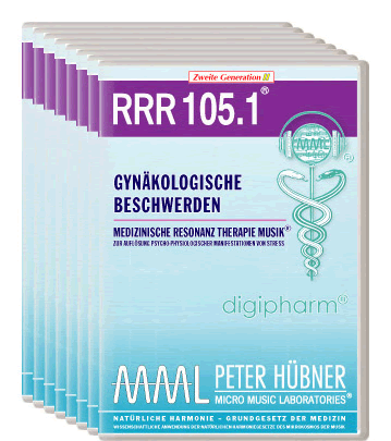 Peter Hübner - Medizinische Resonanz Therapie Musik<sup>®</sup> - RRR 105 Gynäkologische Beschwerden Nr. 1-8