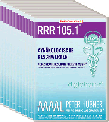 Peter Hübner - Medizinische Resonanz Therapie Musik<sup>®</sup> - RRR 105 Gynäkologische Beschwerden Nr. 1-12