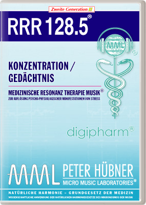 Peter Hübner - Medizinische Resonanz Therapie Musik<sup>®</sup> - RRR 128 Konzentration / Gedächtnis Nr. 5