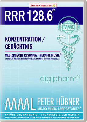 Peter Hübner - Medizinische Resonanz Therapie Musik<sup>®</sup> - RRR 128 Konzentration / Gedächtnis Nr. 6
