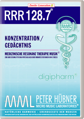 Peter Hübner - Medizinische Resonanz Therapie Musik<sup>®</sup> - RRR 128 Konzentration / Gedächtnis Nr. 7
