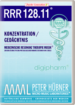 Peter Hübner - Medizinische Resonanz Therapie Musik<sup>®</sup> - RRR 128 Konzentration / Gedächtnis Nr. 11