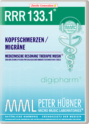 Peter Hübner - Medizinische Resonanz Therapie Musik<sup>®</sup> - RRR 133 Kopfschmerzen / Migräne Nr. 1