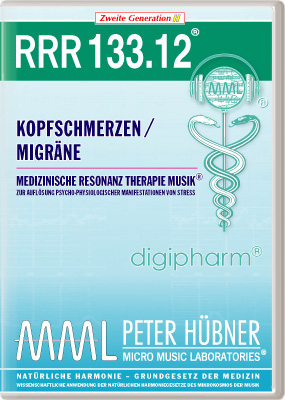 Peter Hübner - Medizinische Resonanz Therapie Musik<sup>®</sup> - RRR 133 Kopfschmerzen / Migräne • Nr. 12