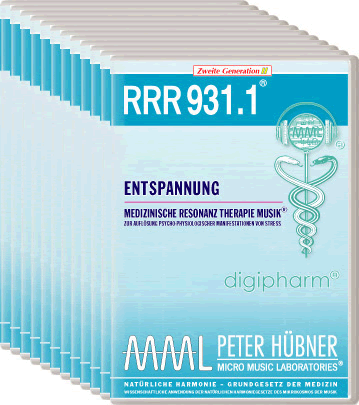 Peter Hübner - Medizinische Resonanz Therapie Musik<sup>®</sup> - RRR 931 Entspannung • Nr. 1-12