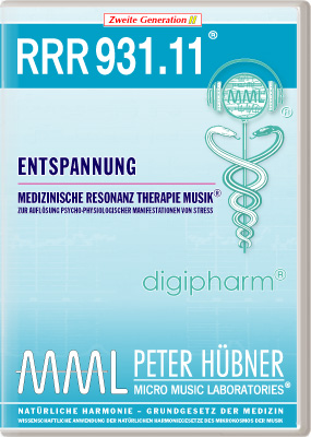 Peter Hübner - Medizinische Resonanz Therapie Musik<sup>®</sup> - RRR 931 Entspannung • Nr. 11