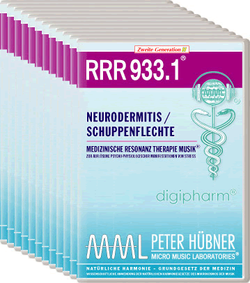 Peter Hübner - Medizinische Resonanz Therapie Musik<sup>®</sup> - RRR 933 Neurodermitis / Psoriasis • Nr. 1-12