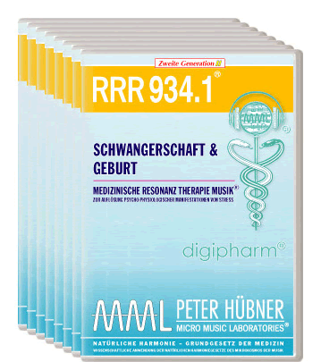 Peter Hübner - Medizinische Resonanz Therapie Musik<sup>®</sup> - RRR 934 Schwangerschaft & Geburt • Nr. 1-8