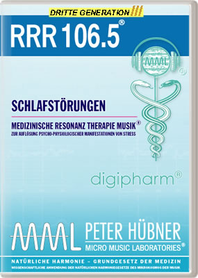 Peter Hübner - Medizinische Resonanz Therapie Musik<sup>®</sup> - RRR 106 Schlafstörungen Nr. 5