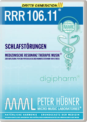 Peter Hübner - Medizinische Resonanz Therapie Musik<sup>®</sup> - RRR 106 Schlafstörungen Nr. 11