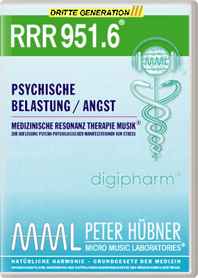 Peter Hübner - Medizinische Resonanz Therapie Musik<sup>®</sup> - RRR 951 Psychische Belastung / Angst Nr. 6