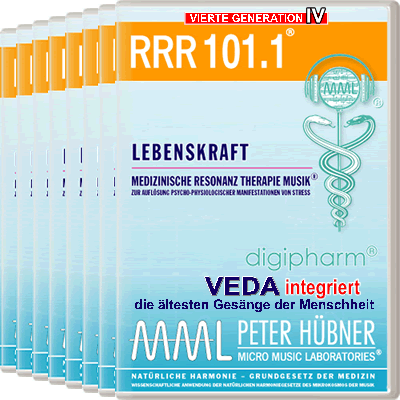 Peter Hübner - Medizinische Resonanz Therapie Musik<sup>®</sup> - RRR 101 Lebenskraft Nr. 1-8