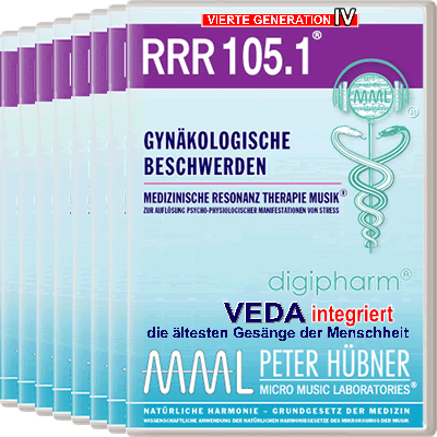 Peter Hübner - Medizinische Resonanz Therapie Musik<sup>®</sup> - RRR 105 Gynäkologische Beschwerden Nr. 1-8
