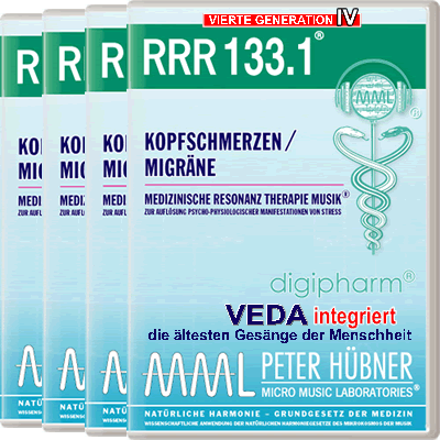 Peter Hübner - Medizinische Resonanz Therapie Musik<sup>®</sup> - RRR 133 Kopfschmerzen / Migräne Nr. 1-4