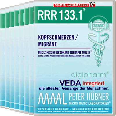 Peter Hübner - Medizinische Resonanz Therapie Musik<sup>®</sup> - RRR 133 Kopfschmerzen / Migräne Nr. 1-8