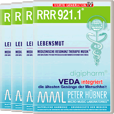 Peter Hübner - Medizinische Resonanz Therapie Musik<sup>®</sup> - RRR 921 Lebensmut Nr. 1-4