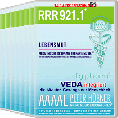 Peter Hübner - Medizinische Resonanz Therapie Musik<sup>®</sup> - RRR 921 Lebensmut Nr. 1-8