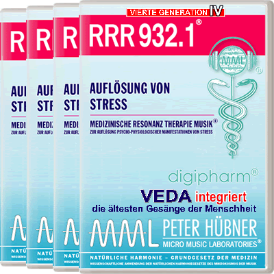 Peter Hübner - Medizinische Resonanz Therapie Musik<sup>®</sup> - RRR 932 Auflösung von Stress Nr. 1-4