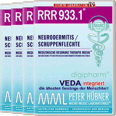 Peter Hübner - Medizinische Resonanz Therapie Musik<sup>®</sup> - RRR 933 Neurodermitis / Schuppenflechte Nr. 1-4