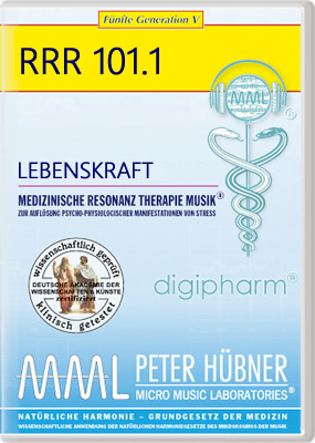 Peter Hübner - Medizinische Resonanz Therapie Musik<sup>®</sup> - LEBENSKRAFT<br>RRR 101 • Nr. 1