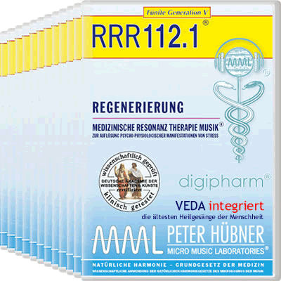 Peter Hübner - Medizinische Resonanz Therapie Musik<sup>®</sup> - REGENERIERUNG<br>RRR 112 • Gesamtprogramm