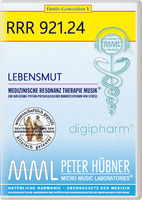 Peter Hübner - Medizinische Resonanz Therapie Musik<sup>®</sup> - LEBENSMUT<br>RRR 921 • Nr. 24
