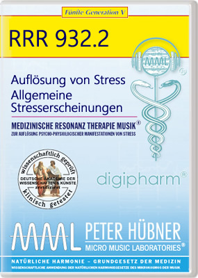 Peter Hübner - Medizinische Resonanz Therapie Musik<sup>®</sup> - AUFLÖSUNG VON STRESS<br>RRR 932 • Nr. 2