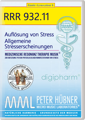 Peter Hübner - Medizinische Resonanz Therapie Musik<sup>®</sup> - AUFLÖSUNG VON STRESS<br>RRR 932 • Nr. 11