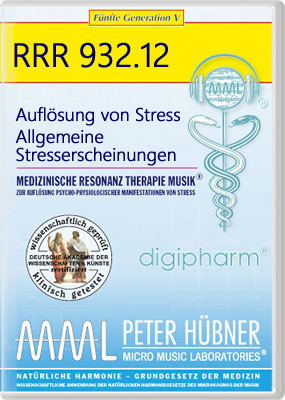 Peter Hübner - Medizinische Resonanz Therapie Musik<sup>®</sup> - AUFLÖSUNG VON STRESS<br>RRR 932 • Nr. 12