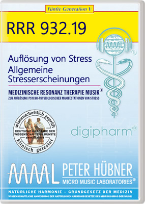 Peter Hübner - Medizinische Resonanz Therapie Musik<sup>®</sup> - AUFLÖSUNG VON STRESS<br>RRR 932 • Nr. 19