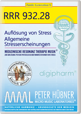Peter Hübner - Medizinische Resonanz Therapie Musik<sup>®</sup> - AUFLÖSUNG VON STRESS<br>RRR 932 • Nr. 28