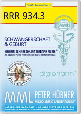 Peter Hübner - Medizinische Resonanz Therapie Musik<sup>®</sup> - SCHWANGERSCHAFT & GEBURT<br>RRR 934 • Nr. 3