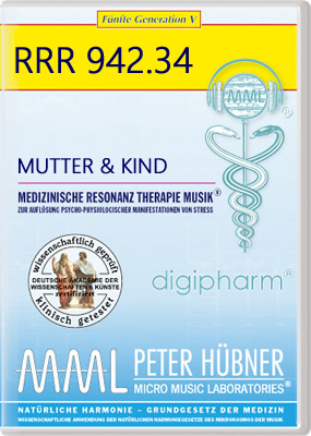 Peter Hübner - Medizinische Resonanz Therapie Musik<sup>®</sup> - MUTTER & KIND<br>RRR 942 • Nr. 34