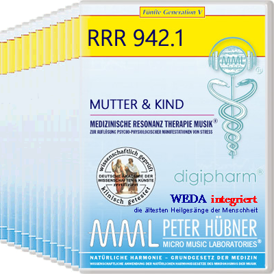 Peter Hübner - Medizinische Resonanz Therapie Musik<sup>®</sup> - MUTTER & KIND<br>RRR 942 • Gesamtprogramm